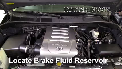2008 Toyota Sequoia Limited 5.7L V8 Brake Fluid Check Fluid Level